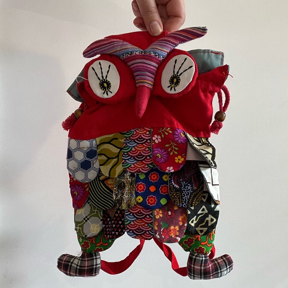 Patchwork Owl Bag - Picture 2 of 6